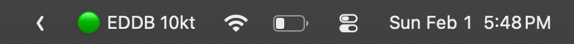 FlyCheck Menu Bar Interface